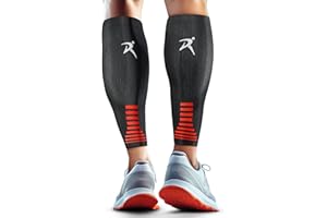 Rymora Calf Compression Sleeves Men Women - Leg Compression Sleeve Footless Socks - Shin Splint Relief Fitness Running