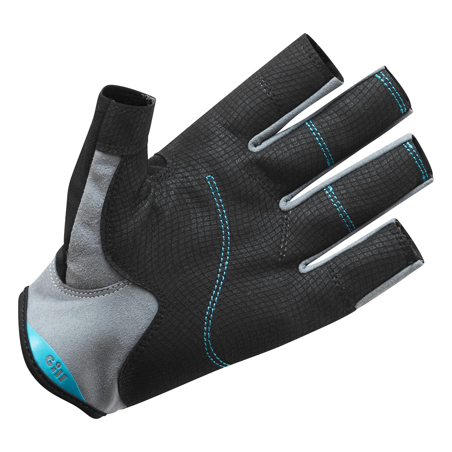 Gill Deckhand Sailing Gloves - Short Finger with ¾ Length Fingers - 50+ UV Sun Protection & Water Repellent