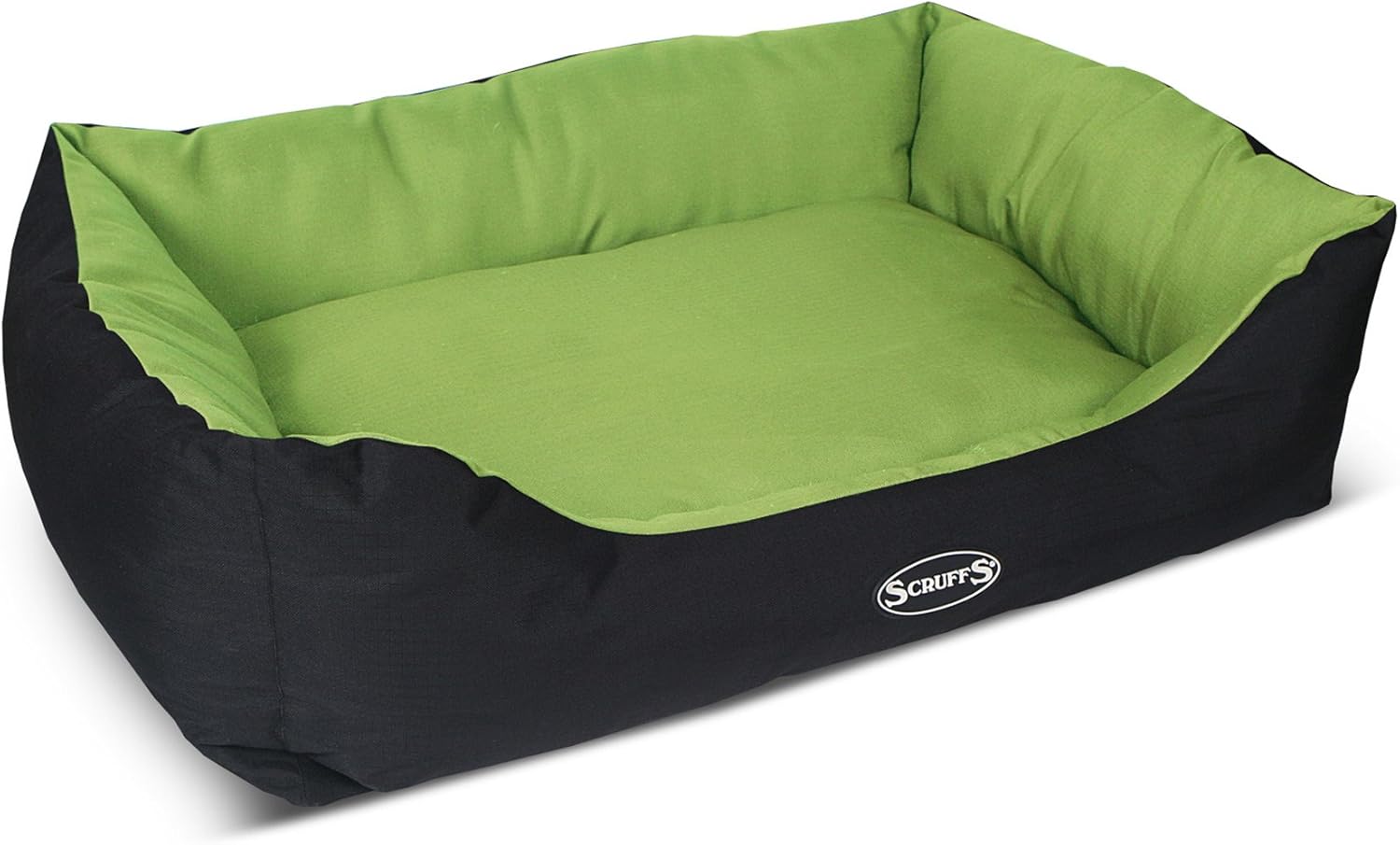 Scruffs Expedition Water Resistant Pet Dog / Cat Box Bed, Lime Extra