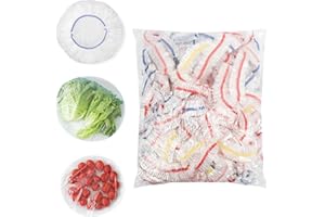 Homelove Plastic Bowl Covers Dish Cover Food Cover, 100pcs Reusable Elastic Stretch Fresh Keeping Covers, Kitchen Dining Cookware Canning Lids Food Bags, Universal Kitchen Plastic Wrap [Colorful]