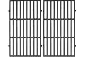 Outspark 7637 Cooking Grate Replacement Parts for Weber Spirit E-210 E-215 E-220 S-210 S-215 Series Gas Grill.17.5 Cast Iron Grill Grid Grate for Spirit II E-210 II E-220 44010001 64815 67022,2 Pack