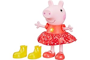 Peppa Pig Peppa’s Muddy Puddles Party Singing and Dancing Doll, Interactive Electronic Preschool Toys for Girls and Boys, Ages 3+