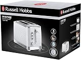 Russell Hobbs Inspire 2 Slice Toaster Extra Wide Slots 6 Browning 1050W White view 8
