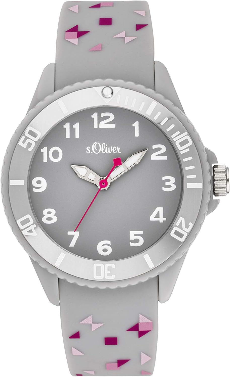 s.Oliver Mädchen Analog Quarz Uhr mit Silikon Armband SO-3922-PQ: Amazon.de: Uhren