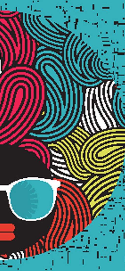 PeelitStickit Women Head Pattern Wallpaper, Wall Mural ID-015, vinyl