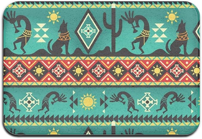 N / A Perro Cactus Kokopelli Alfombra De Baño,Alfombrillas De Entrada
