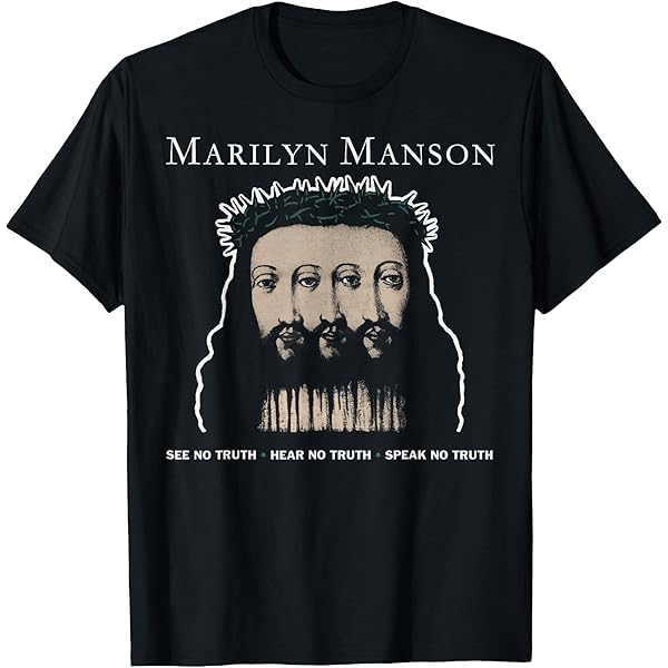 Amazon.com: Marilyn Manson – Tripple Jesus T-Shirt : Clothing