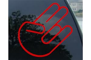 IKON SIGN & DESIGN Shocker Decal/Sticker JDM, Red