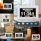 TROCOTN 7-Inch Dementia Clock Digital Calendar with Day Date Time Auto Dim view 3