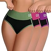 DAFANY Cotton Tummy Control Underwear for Women High Waisted Briefs Breathable Stretch Full Coverage Soft Comfy Panties