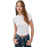 Stateside Women's Fine 2x1 Rib Baby Tee