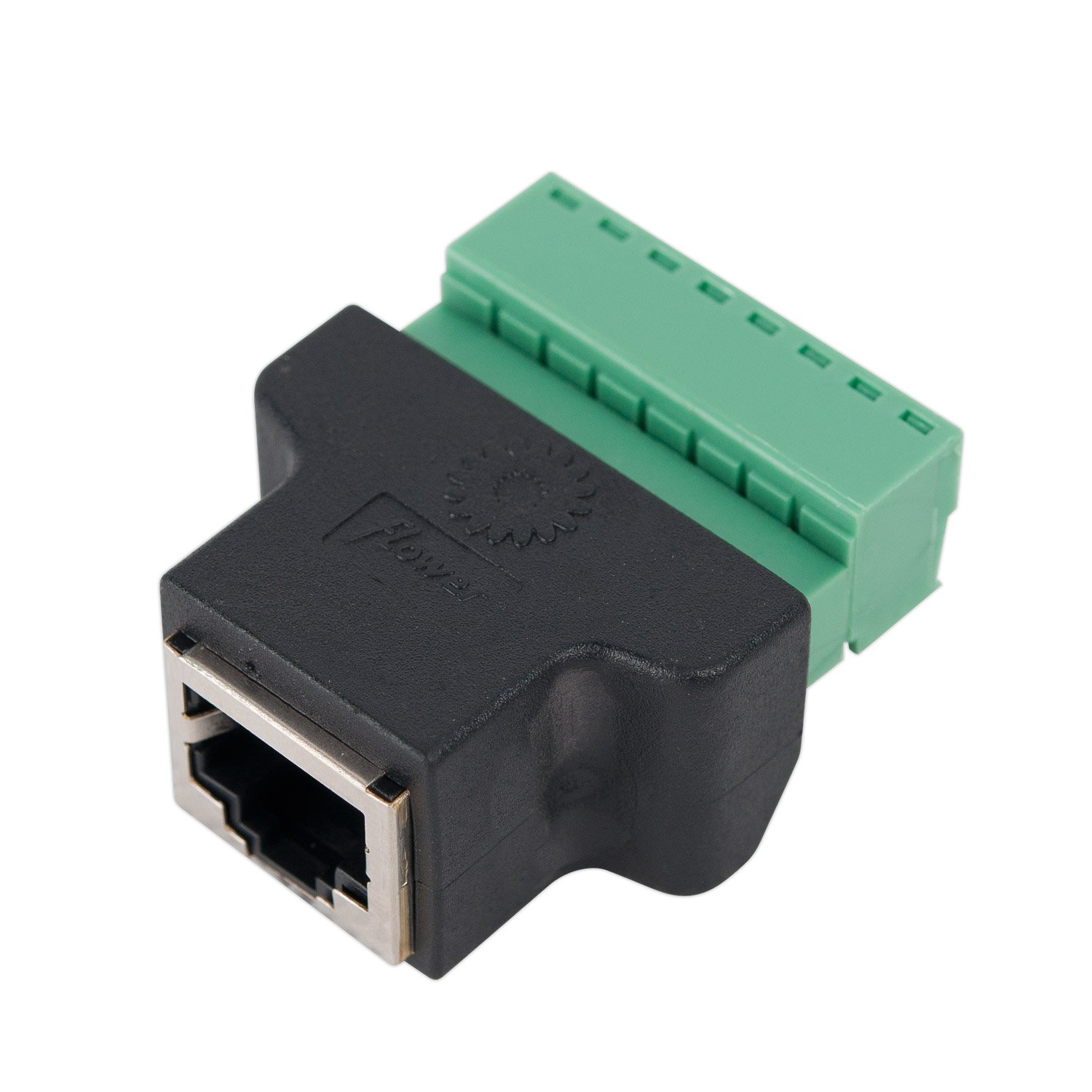 COVVY RJ45 Female To 8 Pin Screw Term Block Terminal Connector Cat7 Cat6 Cat5 Cat5e Ethernet Cable Extender Adapter CCTV Digital DVR Network Adapter In-Line Coupler(Female,1 PCS)