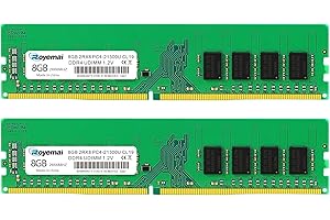 PC4-21300 DDR4 2666 16GB Kit (2x8GB) RAM PC4 21300U 2666MHZ Udimm 2Rx8 288-pin 1.2v 16G Memory Upgrade for Desktop