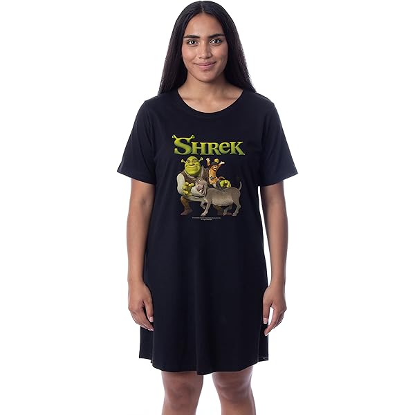 Women's Jaws Distressed Movie Poster Fitted Charcoal T-Shirt