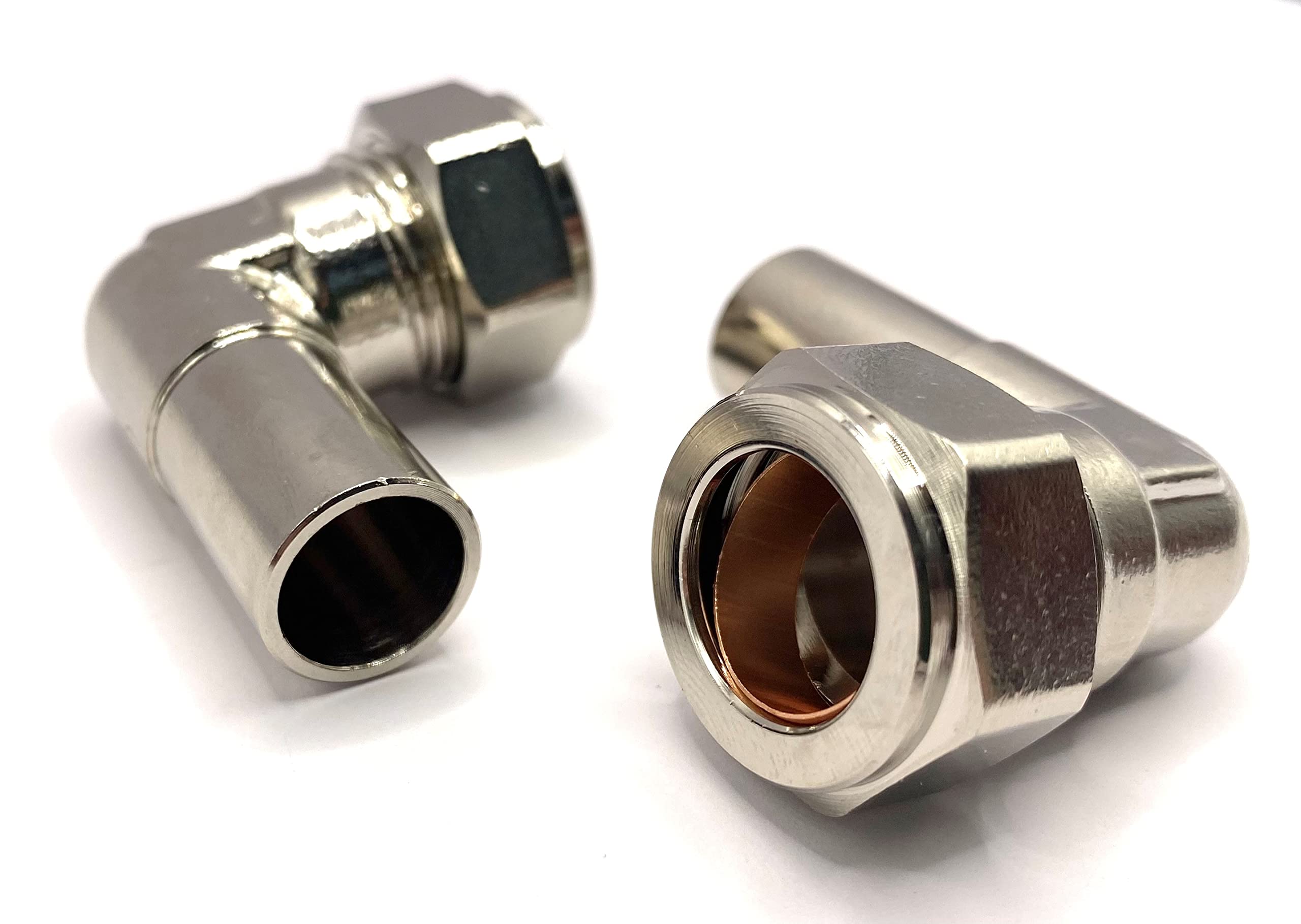 Greened House 90 Degree Elbow Radiator Valve 15mm (Pair) for Radiator & Towel Rail Valves Chrome 1/2"