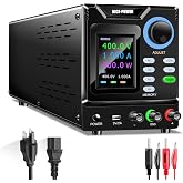 NICE-POWER DC Power Supply Variable, 0-400V 0-1A High Voltage Bench Power Supply with Memory Storage &amp; Encoder Knob, Adjustable Regulated Lab Power Supply with Output Switch Lock Button Color Display