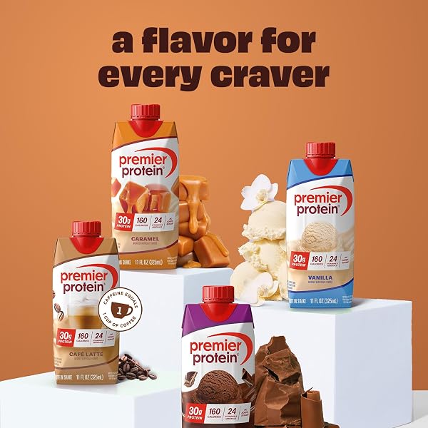PREMIER PROTEIN SHAKE, CHOCOLATE PEANUT BUTTER, 30G PROTEIN, NO ADDED SUGAR, 24 VITAMINS & MINERALS TO SUPPORT IMMUNE HEALTH, 11 FL OZ, 12 PACK