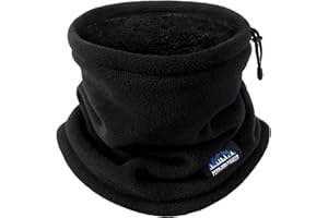 Winter Neck Warmer - Thermal Knitted Windproof Scarf Soft Warm Fleece Lined Neck Gaiter Face Cover for Men Women Outdoor Ski