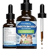 Pet Wellbeing Smooth BM Gold for Cats - Gentle Constipation Relief for Felines - Natural Herbal Supplement 2 oz (59 ml)