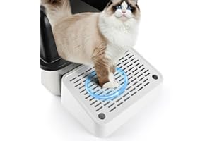 Bartuke Cat Litter Box Ramp, Cat Litter Box Step Mat with Filter Function, Cats Litters Catcher for Self-Cleaning Litters Box