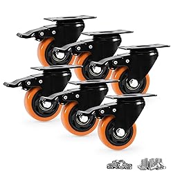 Caster Wheels, Heavy Duty 3 Inch Casters Set of