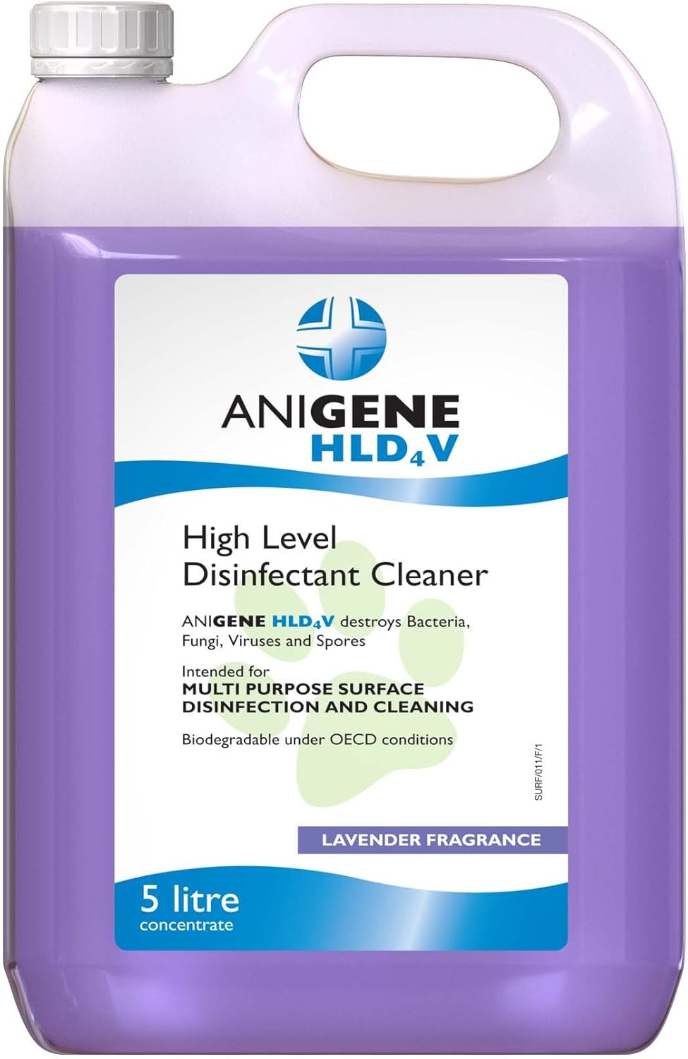 Anigene HLD4V High Level Surface Disinfectant Lavender fragrance 5