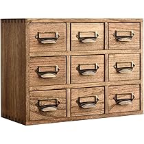 Amazon.com: KIRIGEN Wooden Desk Storage Cabinet 9 Drawers