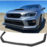 NEESPOC Front Lip Splitter Spoiler for Subaru WRX 2015-2021 Accessories | (for STI, Base, Premium, Limited), Nice Clean Look Mods, 3PC Bumper Air Chin Body Kit, Sport Upgrade, Carbon Fiber Style