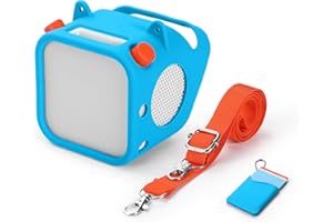 Silicone Protective Sleeve for Yoto Player 3rd Generation, Anti-Scratch Skin Cover Cover with Handle and Shoulder Strap for Y