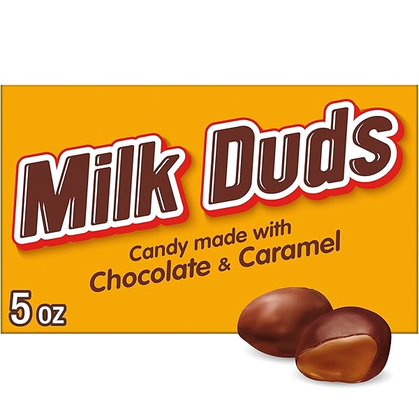 MILK DUDS CHOCOLATE AND CARAMEL CANDY BOX, 5...