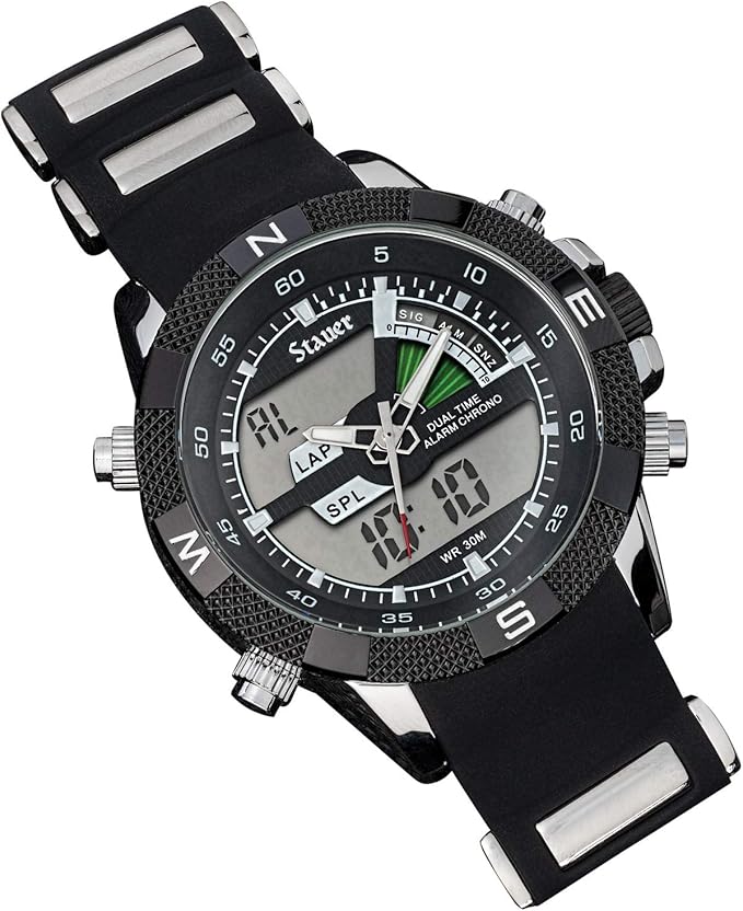 stauer compendium hybrid watch