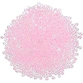 uxcell 2000 Pcs Glass Seed Beads Bulk, 2mm Mini Glass Bugle Beads for DIY Earrings, Necklaces, Bracelets, Jewelry Making, Light Pink