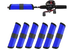 JPY 6pcs Fishing Lure Wrap Bait Lure Wrap Fishing Bait Gloves Rod Fish Hook Storage Protectors to Keep Fishermen Fishing Safe (Blue)