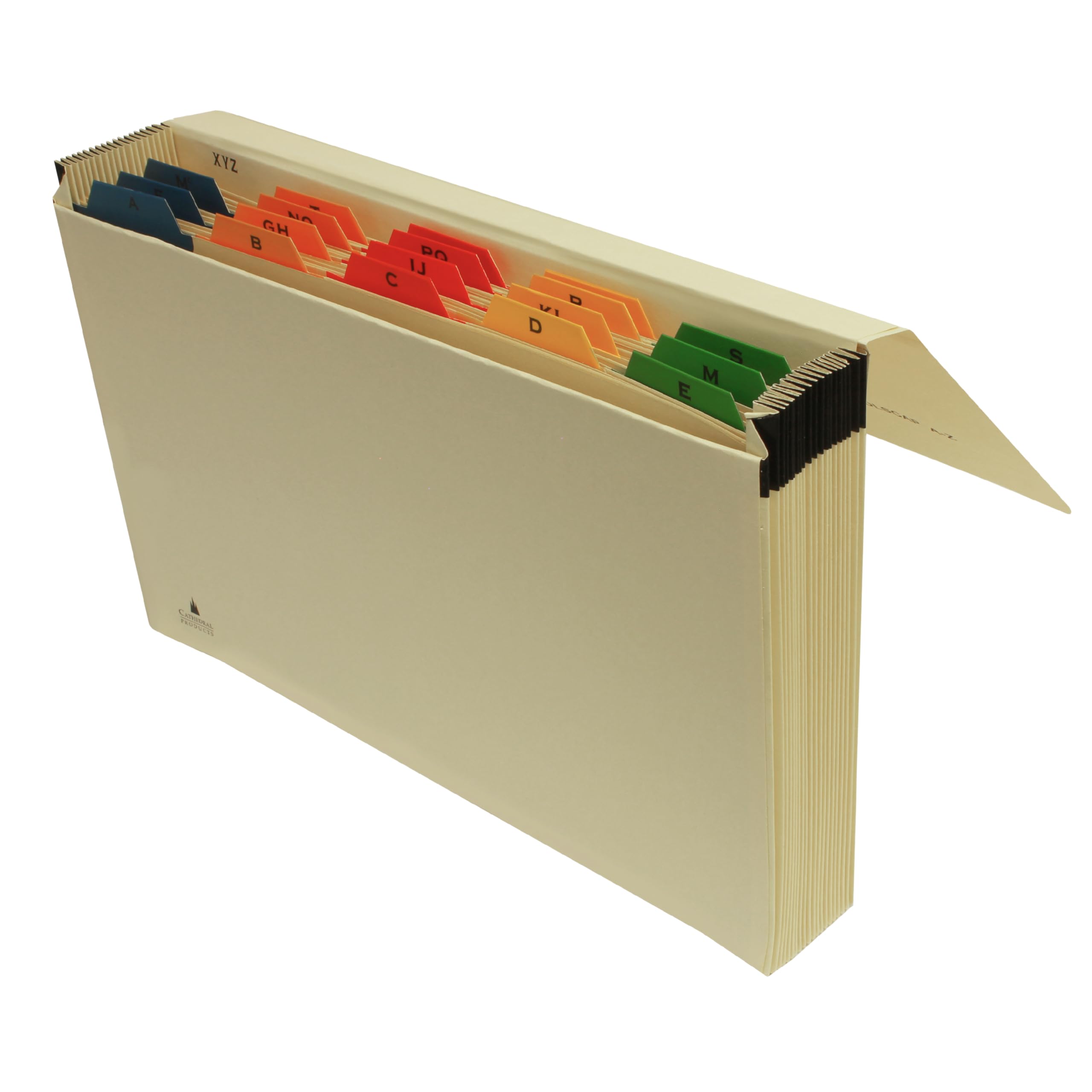 Cathedral Products | 19 Pocket Manila Expanding File with Lettered Tabs A-Z