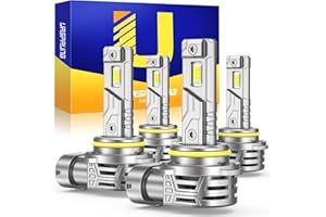 Ursprung Newest 9005/HB3 9006/HB4 Light Bulbs Combo, 60000LM 800% Super Brighter, Real 1:1 Mini size, 6500K Plug and Play with Fan, CANBus Ready, IP68 Waterproof 9005 9006 Fog Lights, Pack of 2