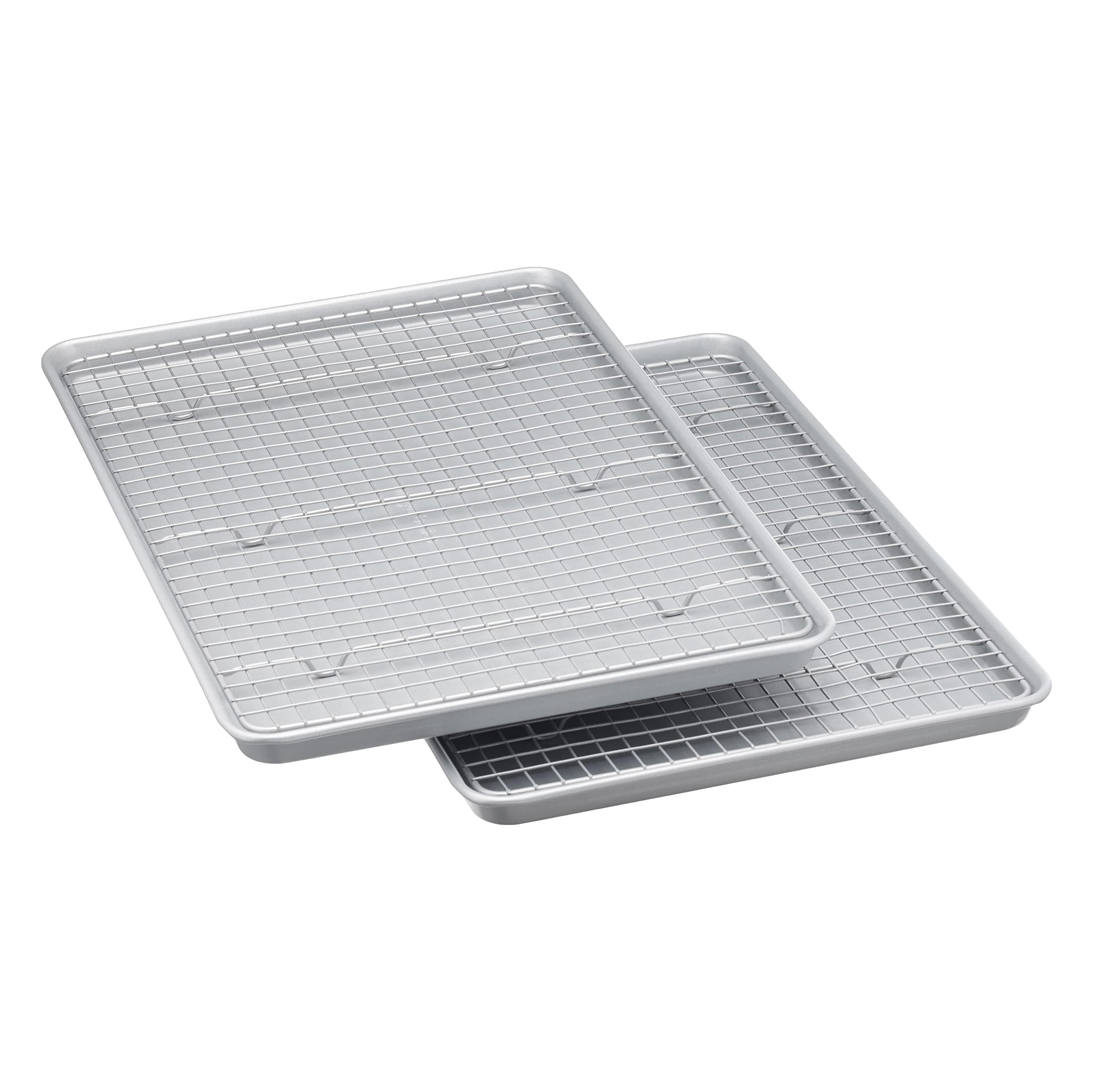 Photo 1 of *** SIMILAR PRODUCT*** Amazon Basics Ceramic Nonstick Baking Sheets & Cooling Rack Set, Non-Toxic, Half Sheet Size, 2-Pack, Gray