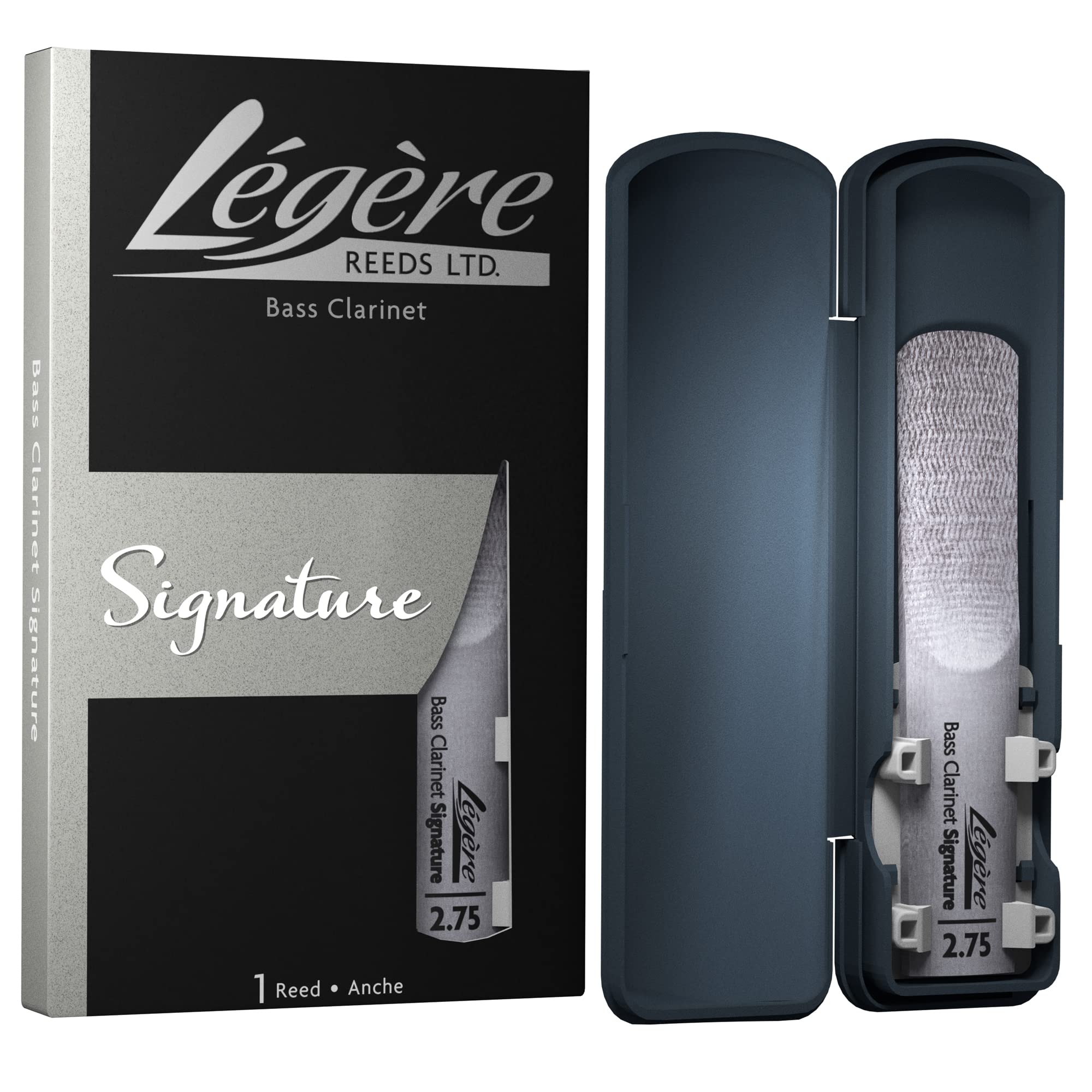 Légère Reeds - Bass Clarinet Reed, Signature, Strength 2.75 (BCS2.75) - Premium Synthetic Woodwind Reed