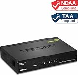 TRENDnet TEG-S82G 8-Port Gigabit GREENnet Network Switch 1000Mbps Metal view 2