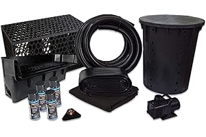 HALF OFF PONDS Simply Waterfalls 6100 Waterfall Kit with MatrixBlox, 15' x 25' PVC Liner and 6,100 GPH Pump - PVCPLANB1