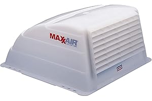 MAXXAIR Maxx I+ Vent Cover for RV Roof Vents - Sleek, Updated Design, Easy Installation, Zero-Leak Protection, Compatible with Many Popular Roof Vents, White (00-933051)