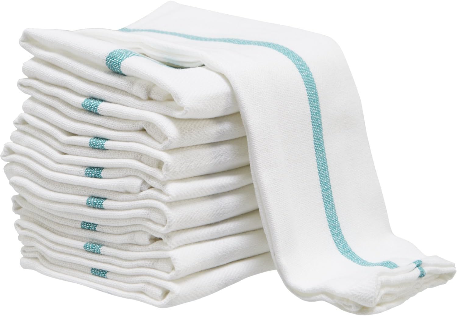 D Green Stripe Barber Towels