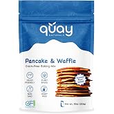 Quay Naturals Grain-Free Pancake &amp; Waffle Mix - 10 oz | Gluten Free Almond Flour Baking Mix, Non-GMO, Dairy-Free, Vegan-Friendly, Light &amp; Fluffy Gluten Free Flour for Easy Pancakes &amp; Waffles