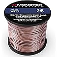 Monster XP Copper Clad Aluminum (CCA) Speaker Wire 14 Gauge Cable 100 FT Spool - Ideal for Home Cinema Cables and Car Audio Cable
