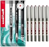 uni-ball EYE UB-157E Rollerball Pens 0.7mm Red Wine 6 Pack Gift Box