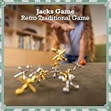 Toyrific Classic Jacks Game Set with Ball and Bag – 9 Jacks, Bag, Portable view 2