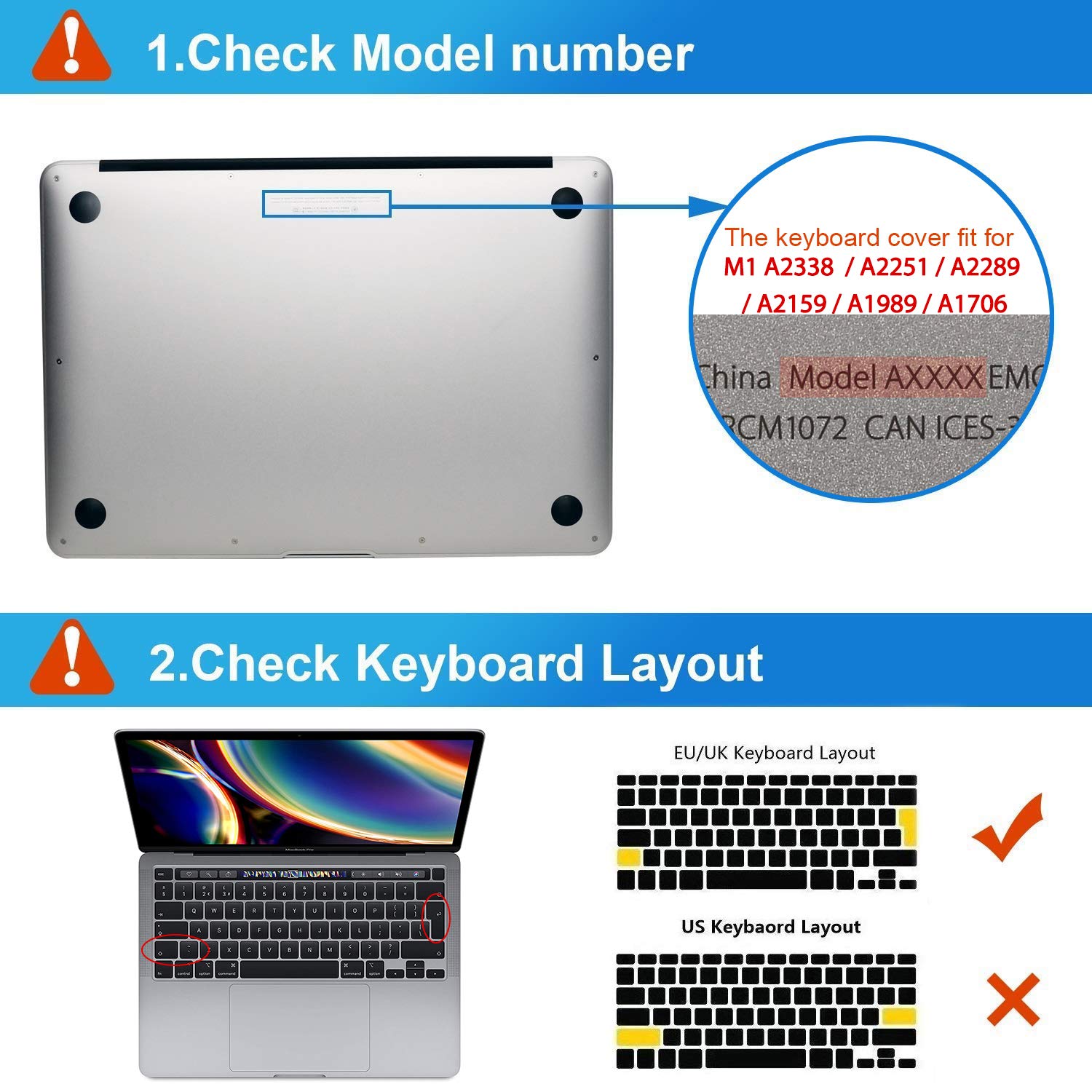 EooCoo Case Compatible with MacBook Pro 13 inch M2 2024 2023 2022-2016 Release M1 A2338 A2289 A2251 A2159 A1989 A1706 A1708 Protective Hard Case
