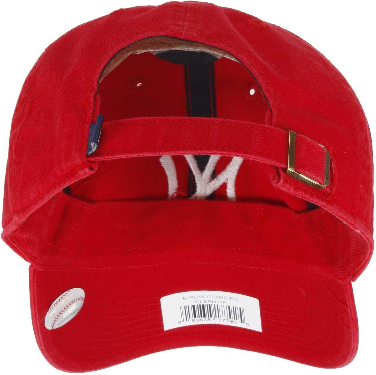 MLB New York Yankees Men's '47 Brand Clean Up Cap, Red, One-Size : Sports Fan Baseball Caps : Clothing