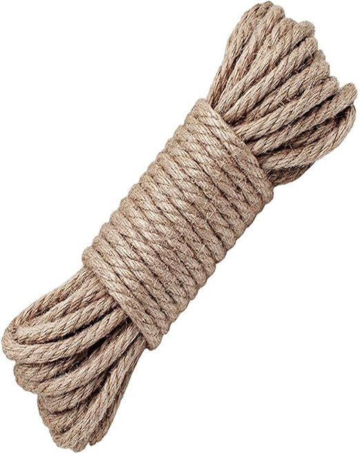 BDSMAGE 100 Natural Hemp Cord Ropes 4mm,8mm,10mm Thickness and Strong