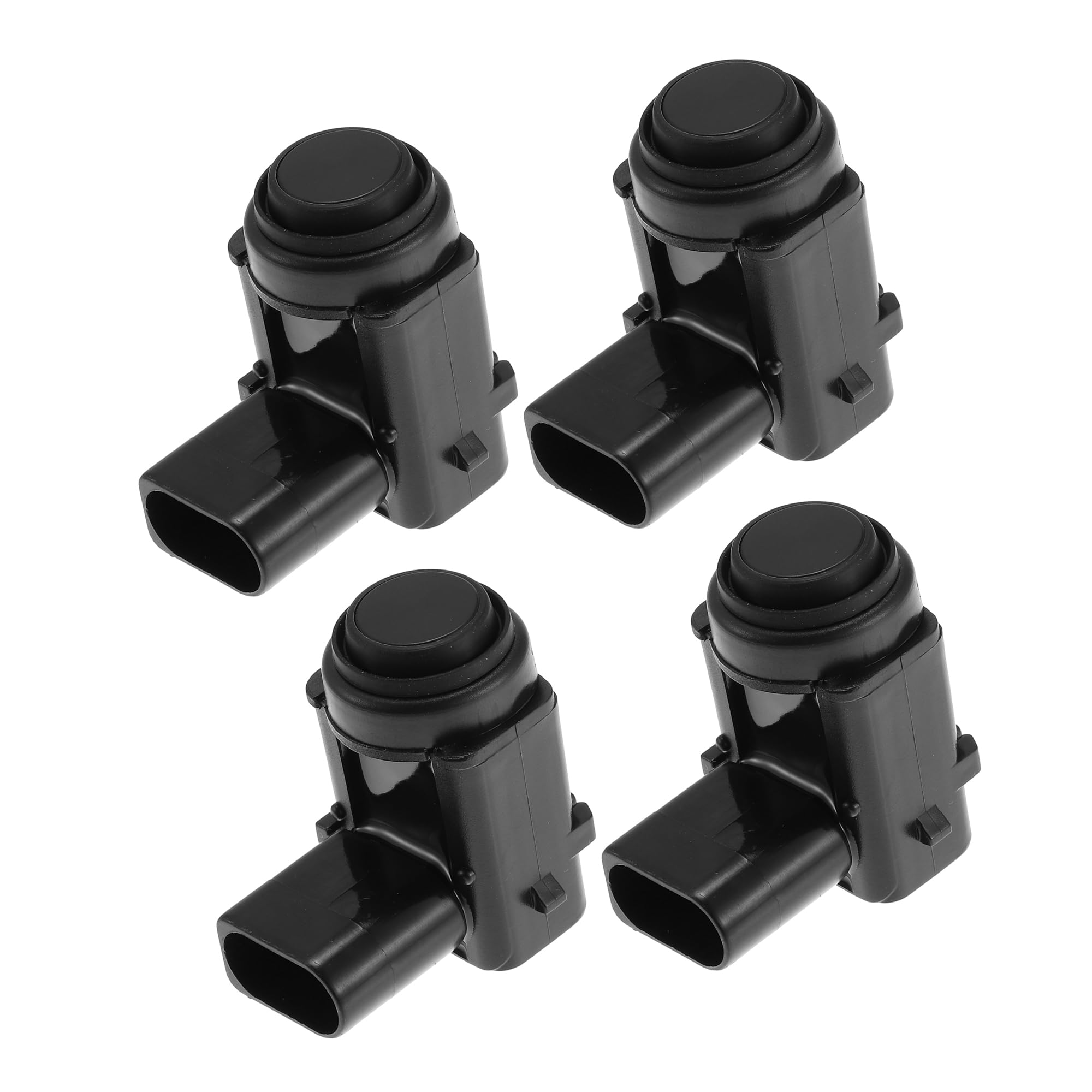 A ABSOPRO Car Bumper Reverse Parking Assist Sensor No.3D0919275D/1K0919275/3D0998275A/1J0998275B for VW, for Seat, for Skoda Plastic Metal Black (Set of 4)