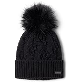 Columbia Womens Boundless Days Cable Knit Pom Beanie